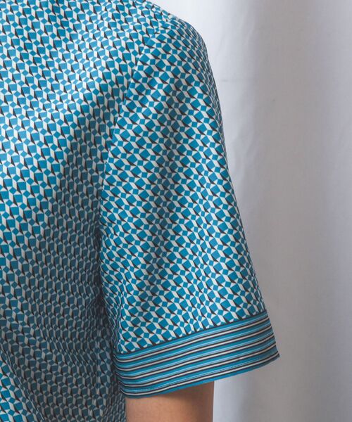 NARACAMICIE / ナラカミーチェ シャツ・ブラウス | 【NARACAMICIE】【セットアップ対応】幾何柄ボウタイ半袖ブラウス | 詳細21