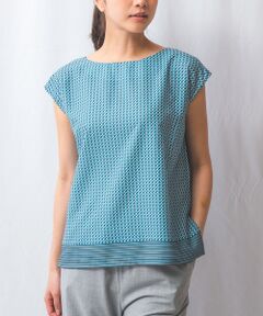 NARACAMICIE / ナラカミーチェ シャツ・ブラウス | 【NARACAMICIE】【セットアップ対応】幾何柄半袖ブラウス