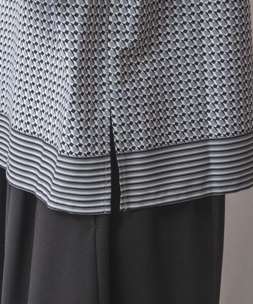 NARACAMICIE / ナラカミーチェ シャツ・ブラウス | 【NARACAMICIE】【セットアップ対応】幾何柄半袖ブラウス | 詳細9