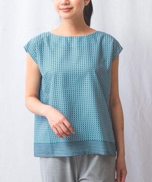 NARACAMICIE / ナラカミーチェ シャツ・ブラウス | 【NARACAMICIE】【セットアップ対応】幾何柄半袖ブラウス | 詳細12