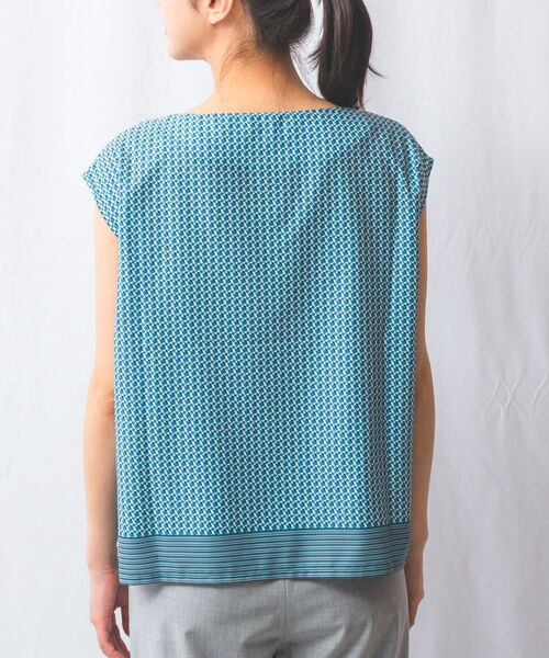 NARACAMICIE / ナラカミーチェ シャツ・ブラウス | 【NARACAMICIE】【セットアップ対応】幾何柄半袖ブラウス | 詳細15