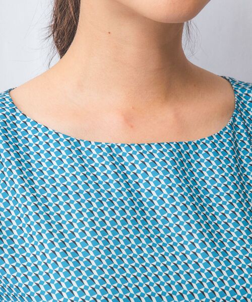 NARACAMICIE / ナラカミーチェ シャツ・ブラウス | 【NARACAMICIE】【セットアップ対応】幾何柄半袖ブラウス | 詳細16