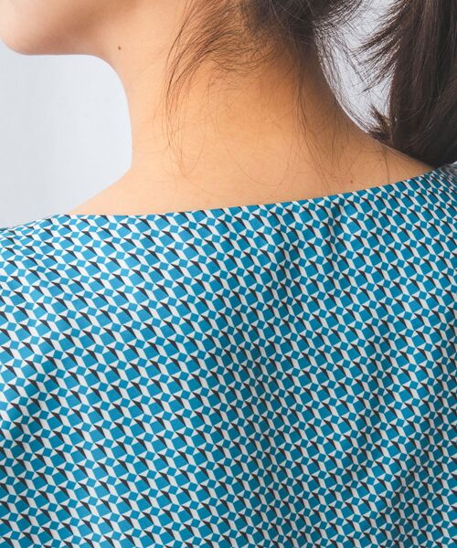 NARACAMICIE / ナラカミーチェ シャツ・ブラウス | 【NARACAMICIE】【セットアップ対応】幾何柄半袖ブラウス | 詳細17