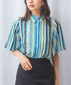 【NARACAMICIE】ツイルフロントレース長袖シャツ セール】 【NARACAMICIE】ツイルフロントレース長袖シャツ
