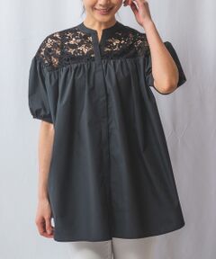 NARACAMICIE / ナラカミーチェ シャツ・ブラウス | 【NARACAMICIE】シャンブレー半袖ブラウス