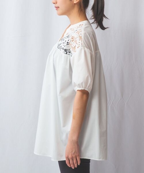 NARACAMICIE / ナラカミーチェ シャツ・ブラウス | 【NARACAMICIE】シャンブレー半袖ブラウス | 詳細2