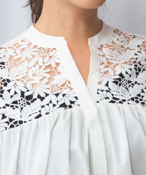 NARACAMICIE / ナラカミーチェ シャツ・ブラウス | 【NARACAMICIE】シャンブレー半袖ブラウス | 詳細4