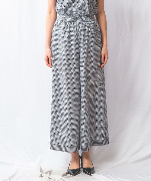 NARACAMICIE / ナラカミーチェ その他パンツ | 【NARACAMICIE】【セットアップ対応】幾何プリントフレアパンツ | 詳細1