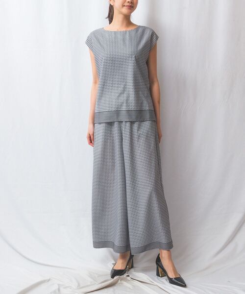 NARACAMICIE / ナラカミーチェ その他パンツ | 【NARACAMICIE】【セットアップ対応】幾何プリントフレアパンツ | 詳細8