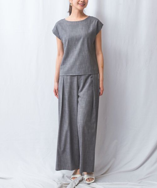 NARACAMICIE / ナラカミーチェ その他パンツ | 【NARACAMICIE】【セットアップ対応】シャンブレーワイドパンツ | 詳細10