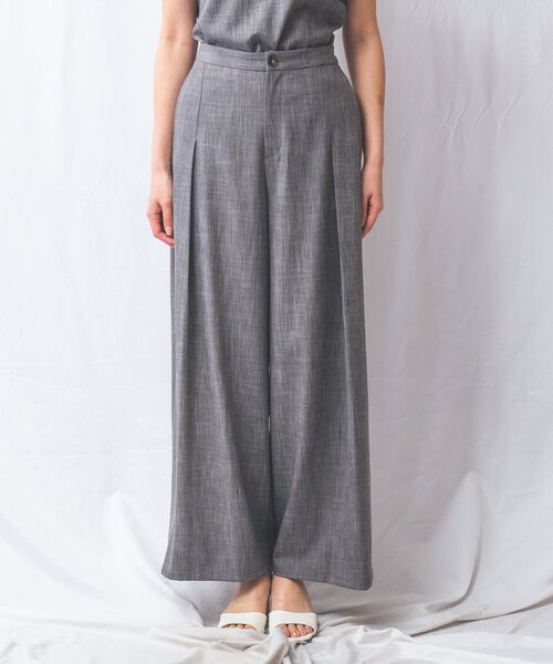 NARACAMICIE / ナラカミーチェ その他パンツ | 【NARACAMICIE】【セットアップ対応】シャンブレーワイドパンツ | 詳細2