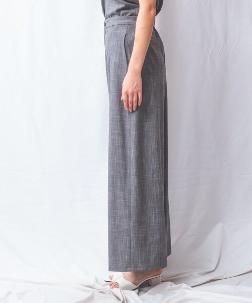 NARACAMICIE / ナラカミーチェ その他パンツ | 【NARACAMICIE】【セットアップ対応】シャンブレーワイドパンツ | 詳細3