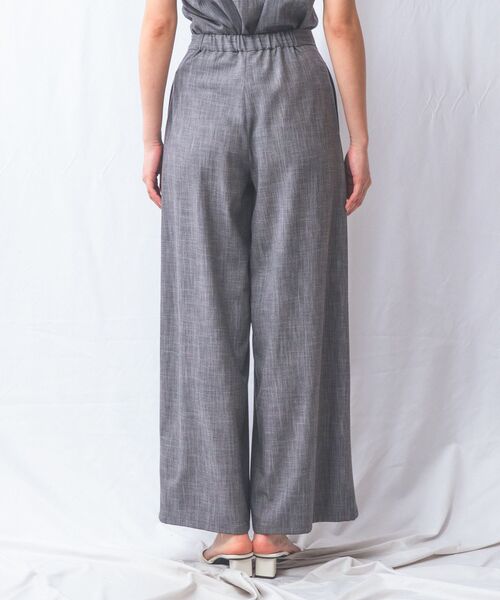 NARACAMICIE / ナラカミーチェ その他パンツ | 【NARACAMICIE】【セットアップ対応】シャンブレーワイドパンツ | 詳細4