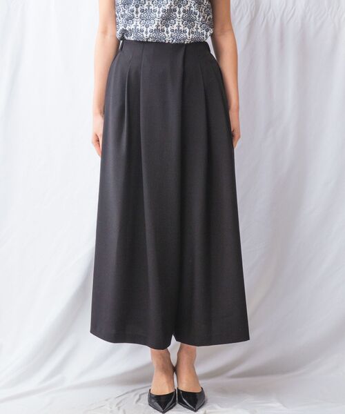 NARACAMICIE / ナラカミーチェ その他パンツ | 【NARACAMICIE】【セットアップ対応】麻調合繊ワイドパンツ | 詳細1