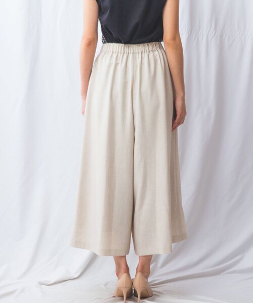 NARACAMICIE / ナラカミーチェ その他パンツ | 【NARACAMICIE】【セットアップ対応】麻調合繊ワイドパンツ | 詳細11