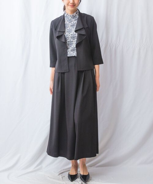 NARACAMICIE / ナラカミーチェ テーラードジャケット | 【NARACAMICIE】【セットアップ対応】麻調合繊フリルジャケット | 詳細11