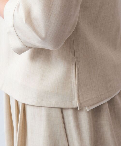 NARACAMICIE / ナラカミーチェ テーラードジャケット | 【NARACAMICIE】【セットアップ対応】麻調合繊フリルジャケット | 詳細18