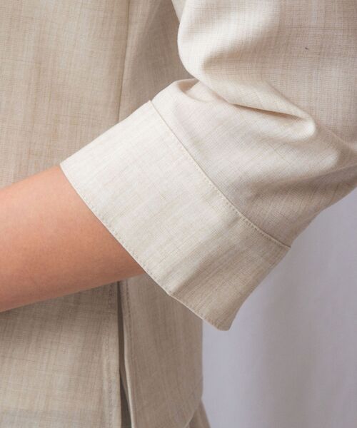NARACAMICIE / ナラカミーチェ テーラードジャケット | 【NARACAMICIE】【セットアップ対応】麻調合繊フリルジャケット | 詳細19