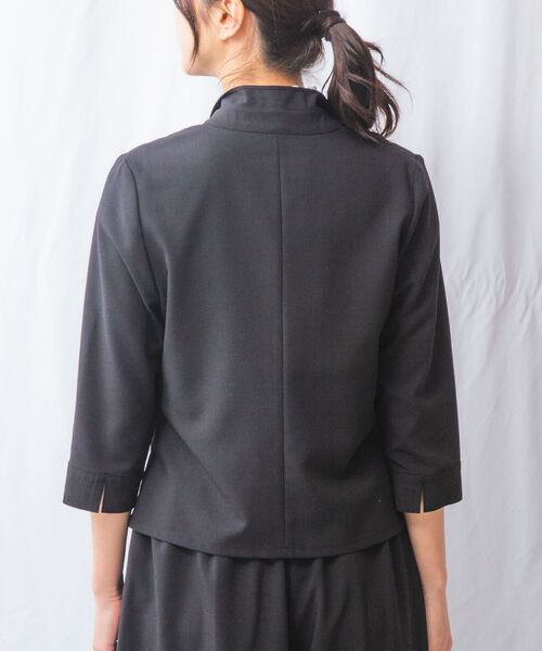 NARACAMICIE / ナラカミーチェ テーラードジャケット | 【NARACAMICIE】【セットアップ対応】麻調合繊フリルジャケット | 詳細3