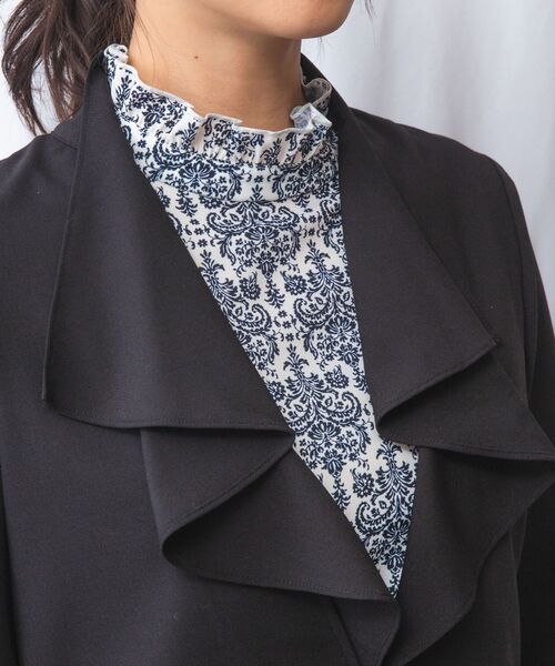 NARACAMICIE / ナラカミーチェ テーラードジャケット | 【NARACAMICIE】【セットアップ対応】麻調合繊フリルジャケット | 詳細5