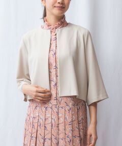 NARACAMICIE / ナラカミーチェ テーラードジャケット | 【NARACAMICIE】麻調ノーカラージャケット