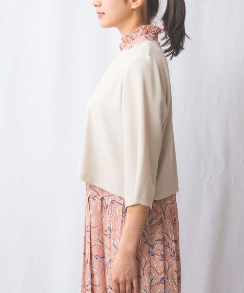 NARACAMICIE / ナラカミーチェ テーラードジャケット | 【NARACAMICIE】麻調ノーカラージャケット | 詳細2