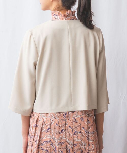 NARACAMICIE / ナラカミーチェ テーラードジャケット | 【NARACAMICIE】麻調ノーカラージャケット | 詳細3