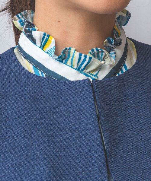 NARACAMICIE / ナラカミーチェ テーラードジャケット | 【NARACAMICIE】麻調ノーカラージャケット | 詳細14