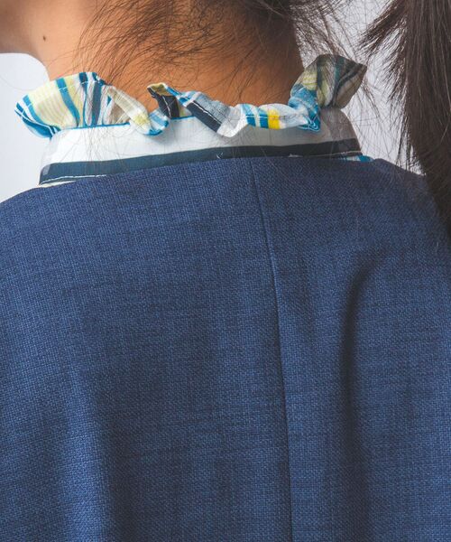 NARACAMICIE / ナラカミーチェ テーラードジャケット | 【NARACAMICIE】麻調ノーカラージャケット | 詳細15