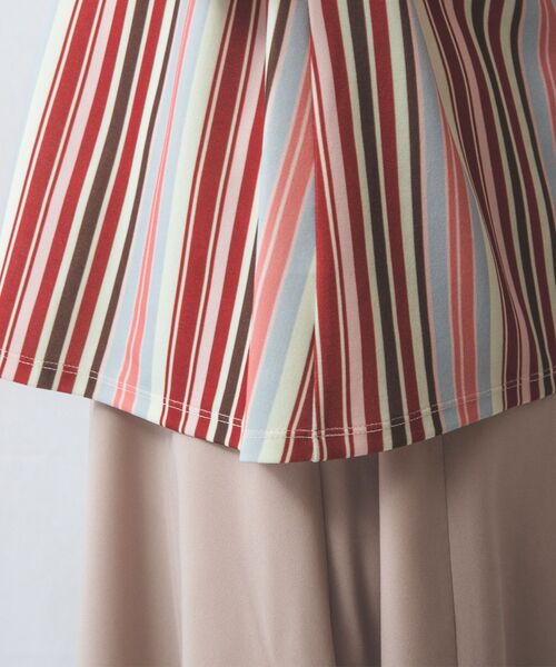 NARACAMICIE / ナラカミーチェ カットソー | 【NARACAMICIE】マルチストライプフリルカットソー | 詳細10