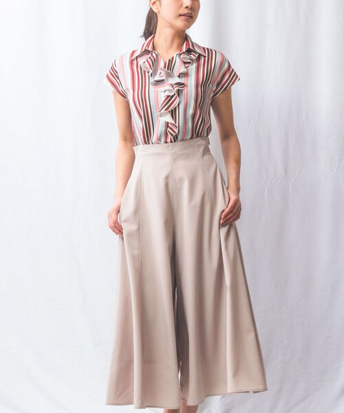 NARACAMICIE / ナラカミーチェ カットソー | 【NARACAMICIE】マルチストライプフリルカットソー | 詳細12