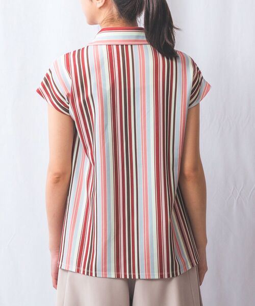 NARACAMICIE / ナラカミーチェ カットソー | 【NARACAMICIE】マルチストライプフリルカットソー | 詳細3