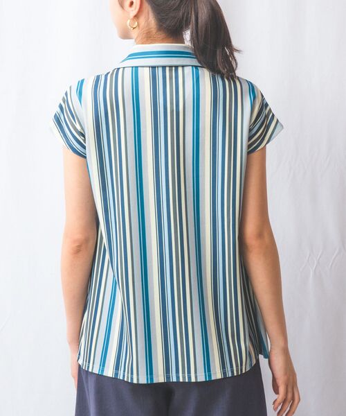 NARACAMICIE / ナラカミーチェ カットソー | 【NARACAMICIE】マルチストライプフリルカットソー | 詳細15