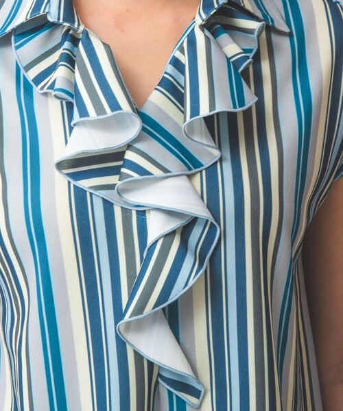 NARACAMICIE / ナラカミーチェ カットソー | 【NARACAMICIE】マルチストライプフリルカットソー | 詳細18