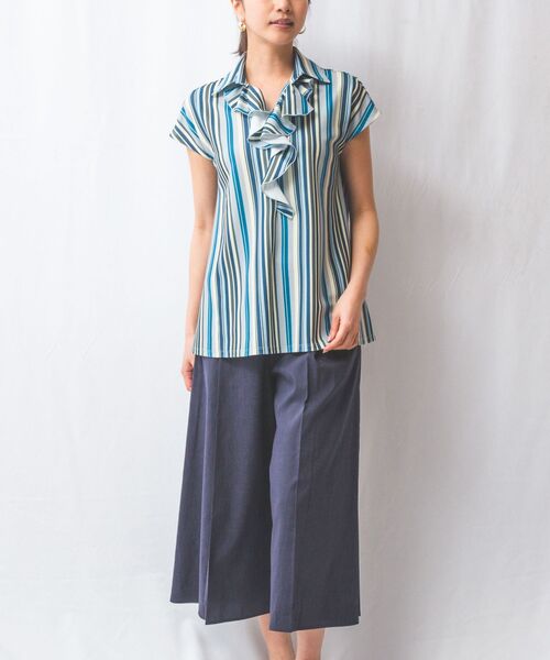 NARACAMICIE / ナラカミーチェ カットソー | 【NARACAMICIE】マルチストライプフリルカットソー | 詳細23