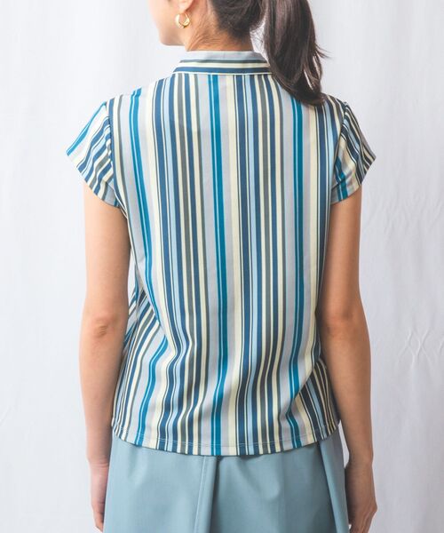 NARACAMICIE / ナラカミーチェ カットソー | 【NARACAMICIE】マルチストライプボウタイカットソー | 詳細17
