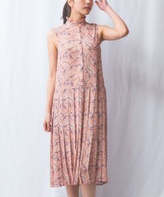 NARACAMICIE / ナラカミーチェ ロング・マキシ丈ワンピース | 【NARACAMICIE】リーフプリントプリーツワンピース