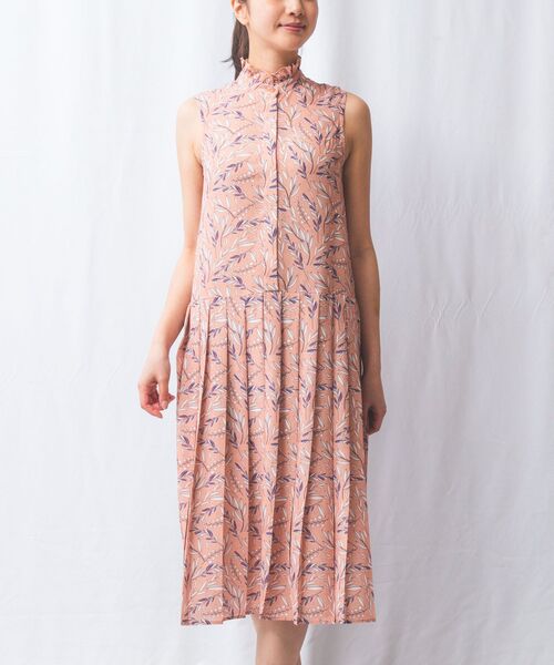 NARACAMICIE / ナラカミーチェ ロング・マキシ丈ワンピース | 【NARACAMICIE】リーフプリントプリーツワンピース | 詳細11