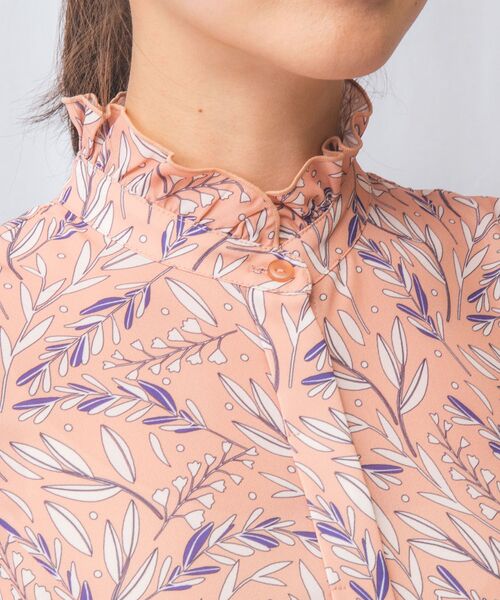 NARACAMICIE / ナラカミーチェ ロング・マキシ丈ワンピース | 【NARACAMICIE】リーフプリントプリーツワンピース | 詳細15