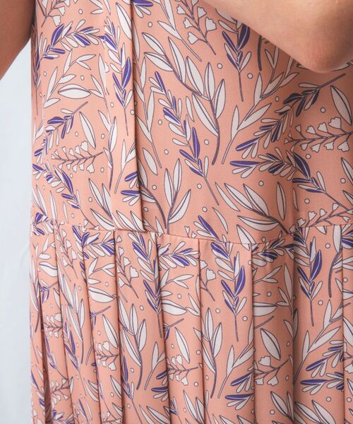 NARACAMICIE / ナラカミーチェ ロング・マキシ丈ワンピース | 【NARACAMICIE】リーフプリントプリーツワンピース | 詳細21