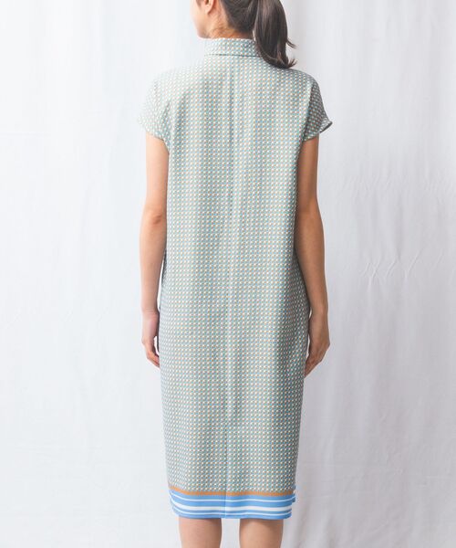 NARACAMICIE / ナラカミーチェ ロング・マキシ丈ワンピース | 【NARACAMICIE】幾何プリントフリルワンピース | 詳細16