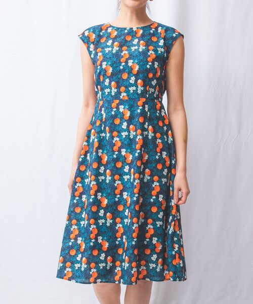 NARACAMICIE / ナラカミーチェ ロング・マキシ丈ワンピース | 【NARACAMICIE】フルーツプリントリボンワンピース | 詳細1