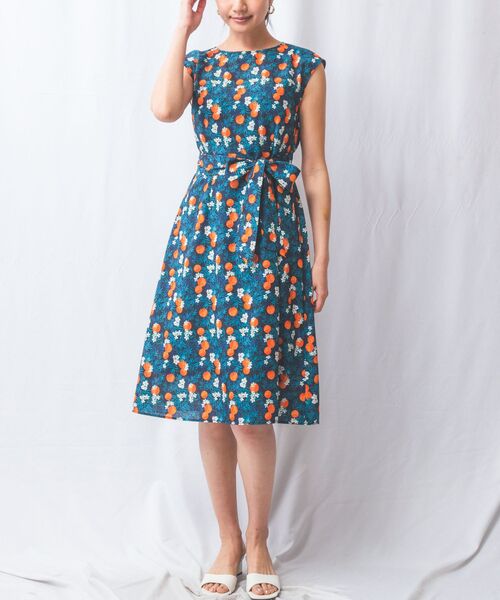 NARACAMICIE / ナラカミーチェ ロング・マキシ丈ワンピース | 【NARACAMICIE】フルーツプリントリボンワンピース | 詳細12