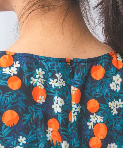 NARACAMICIE / ナラカミーチェ ロング・マキシ丈ワンピース | 【NARACAMICIE】フルーツプリントリボンワンピース | 詳細6