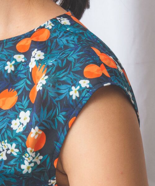 NARACAMICIE / ナラカミーチェ ロング・マキシ丈ワンピース | 【NARACAMICIE】フルーツプリントリボンワンピース | 詳細7