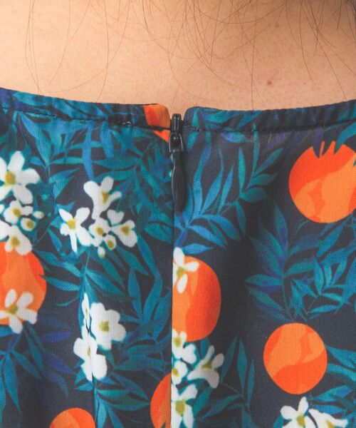 NARACAMICIE / ナラカミーチェ ロング・マキシ丈ワンピース | 【NARACAMICIE】フルーツプリントリボンワンピース | 詳細8