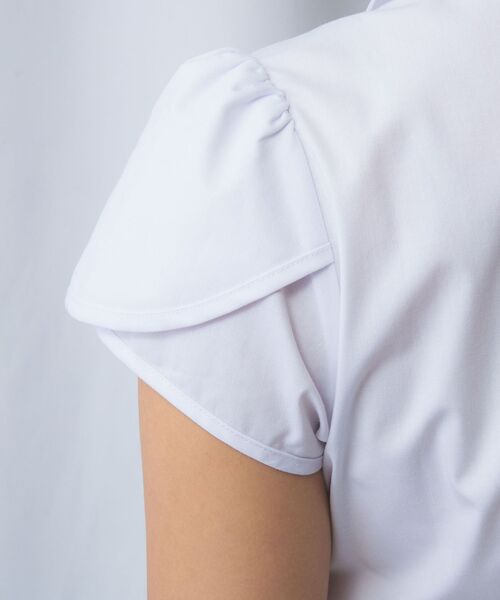 NARACAMICIE / ナラカミーチェ シャツ・ブラウス | 【NARACAMICIE】無地チューリップ袖半袖シャツ | 詳細7