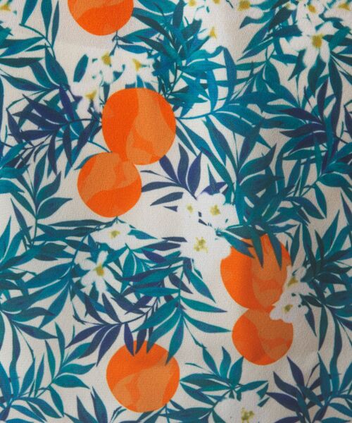 NARACAMICIE / ナラカミーチェ シャツ・ブラウス | 【NARACAMICIE】フルーツ柄シフォン半袖シャツ | 詳細10