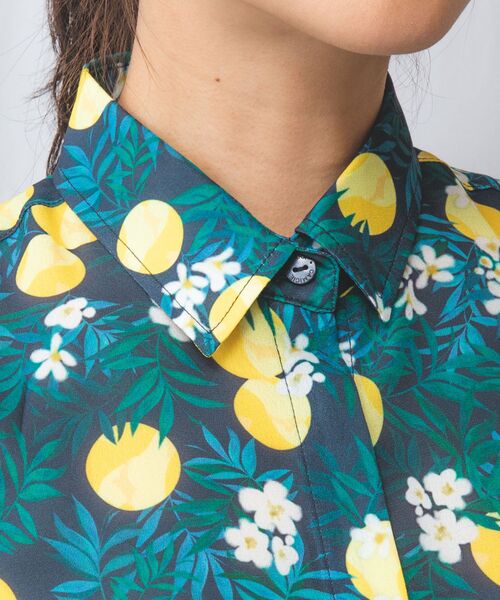 NARACAMICIE / ナラカミーチェ シャツ・ブラウス | 【NARACAMICIE】フルーツ柄シフォン半袖シャツ | 詳細16