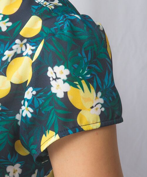 NARACAMICIE / ナラカミーチェ シャツ・ブラウス | 【NARACAMICIE】フルーツ柄シフォン半袖シャツ | 詳細18